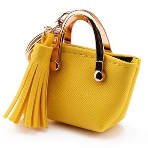 NIB Mini Keyring / Key Charm Coin Purse Keychain Pendant with Tassel